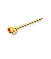 Enameled Straight Nose Stud Silver NSKA-753